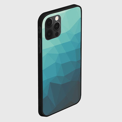 Чехол iPhone 12 Pro Геометрия / 3D-Черный – фото 2