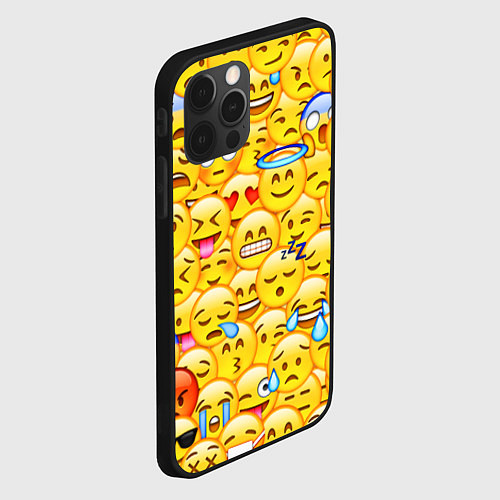 Чехол iPhone 12 Pro Emoji / 3D-Черный – фото 2