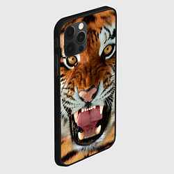Чехол для iPhone 12 Pro Взгляд тигра, цвет: 3D-черный — фото 2