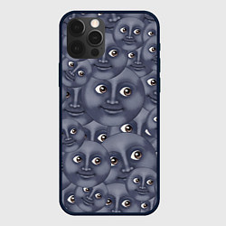 Чехол для iPhone 12 Pro Эмодзи, цвет: 3D-черный