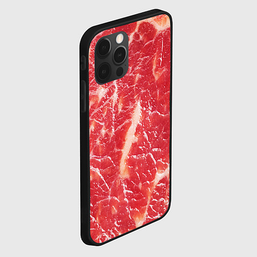 Чехол iPhone 12 Pro Мясо / 3D-Черный – фото 2