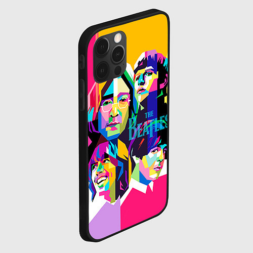 Чехол iPhone 12 Pro The Beatles: Poly-art / 3D-Черный – фото 2