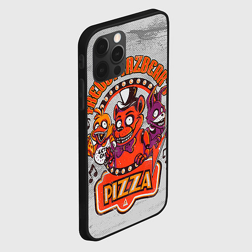 Чехол iPhone 12 Pro Freddy Pizza / 3D-Черный – фото 2