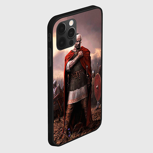 Чехол iPhone 12 Pro Князь Святослав Игоревич / 3D-Черный – фото 2