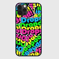 Чехол для iPhone 12 Pro Drop Dead: Acid Pattern, цвет: 3D-черный