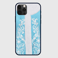 Чехол для iPhone 12 Pro Снегурочка, цвет: 3D-черный