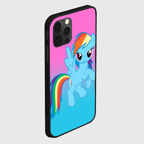 Чехол iPhone 12 Pro My Little Pony / 3D-Черный – фото 2