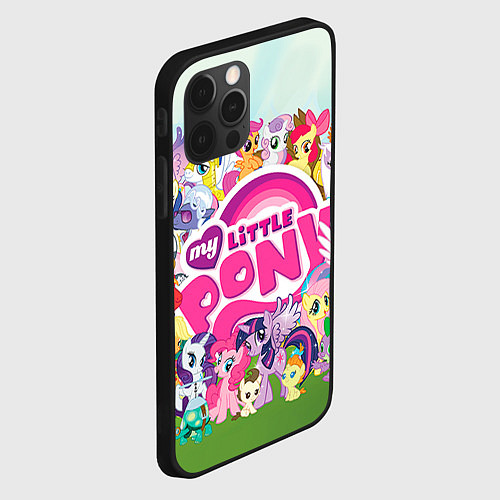 Чехол iPhone 12 Pro My Little Pony / 3D-Черный – фото 2