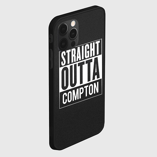 Чехол iPhone 12 Pro Straight Outta Compton / 3D-Черный – фото 2