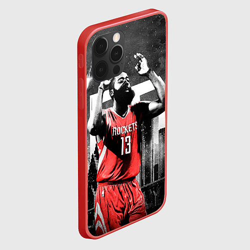 Чехол iPhone 12 Pro Баскетболист NBA / 3D-Красный – фото 2