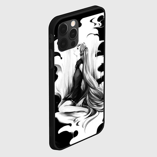 Чехол iPhone 12 Pro Hatsune Miku / 3D-Черный – фото 2
