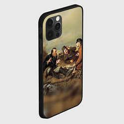 Чехол для iPhone 12 Pro Русские охотники, цвет: 3D-черный — фото 2