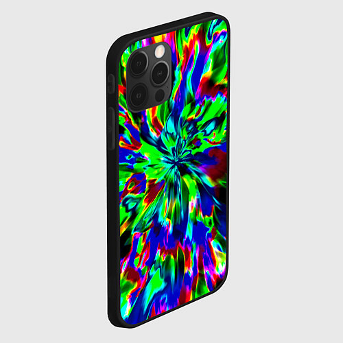 Чехол iPhone 12 Pro Оксид красок / 3D-Черный – фото 2