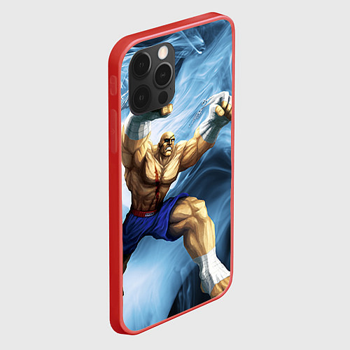 Чехол iPhone 12 Pro Muay Thai Rage / 3D-Красный – фото 2