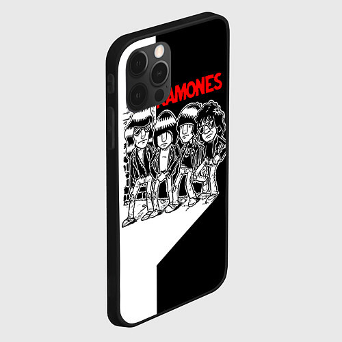 Чехол iPhone 12 Pro Ramones Boys / 3D-Черный – фото 2