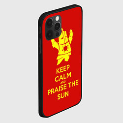 Чехол для iPhone 12 Pro Keep Calm & Praise The Sun, цвет: 3D-черный — фото 2