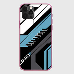 Чехол для iPhone 12 Pro CS:GO Vulcan Style, цвет: 3D-малиновый