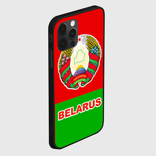 Чехол iPhone 12 Pro Belarus Patriot / 3D-Черный – фото 2