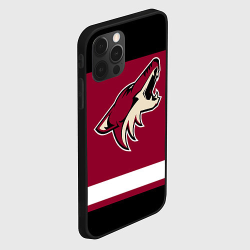 Чехол iPhone 12 Pro Arizona Coyotes / 3D-Черный – фото 2