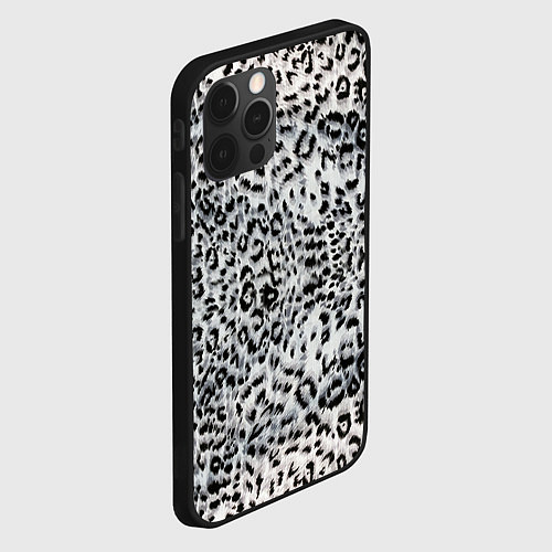 Чехол iPhone 12 Pro White Jaguar / 3D-Черный – фото 2