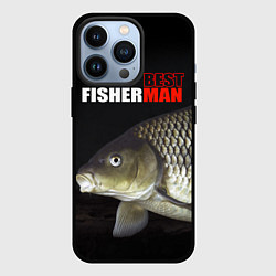 Чехол для iPhone 13 Pro The best fisherman, цвет: 3D-черный