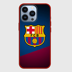 Чехол для iPhone 13 Pro FCB Barcelona, цвет: 3D-красный