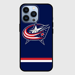 Чехол для iPhone 13 Pro Columbus Blue Jackets, цвет: 3D-черный