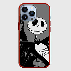 Чехол для iPhone 13 Pro Джек: повелитель тыкв, цвет: 3D-красный