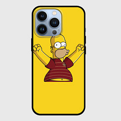 Чехол для iPhone 13 Pro Гомер-болельщик, цвет: 3D-черный