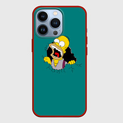 Чехол для iPhone 13 Pro Alien-Homer, цвет: 3D-красный