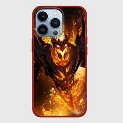 Чехол для iPhone 13 Pro Nevermore Hell, цвет: 3D-красный