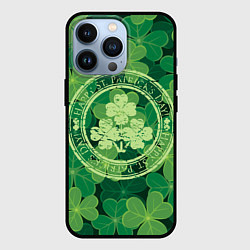 Чехол для iPhone 13 Pro Ireland, Happy St. Patricks Day, цвет: 3D-черный