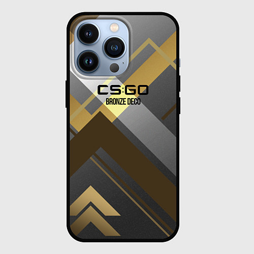 Чехол iPhone 13 Pro Cs:go - Bronze Deco Бронзовая декорация 2022 / 3D-Черный – фото 1