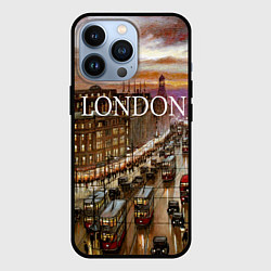 Чехол для iPhone 13 Pro Улицы старого Лондона, цвет: 3D-черный