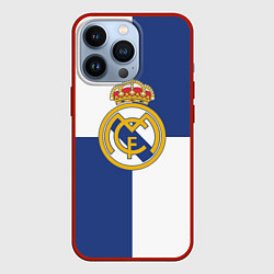 Чехол для iPhone 13 Pro Real Madrid: Blue style, цвет: 3D-красный