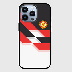 Чехол для iPhone 13 Pro Manchester United: Stipe, цвет: 3D-черный