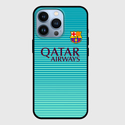 Чехол для iPhone 13 Pro Barcelona FC: Aqua, цвет: 3D-черный