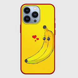 Чехол для iPhone 13 Pro Just Banana (Yellow), цвет: 3D-красный