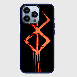 Чехол для iPhone 13 Pro Берсерк Клеймо символ, цвет: 3D-тёмно-синий
