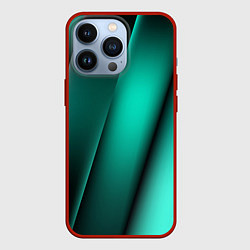 Чехол для iPhone 13 Pro Emerald lines, цвет: 3D-красный