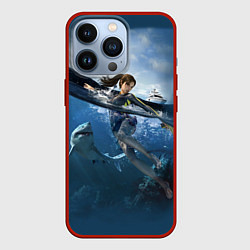 Чехол для iPhone 13 Pro TOMB RAIDER, цвет: 3D-красный