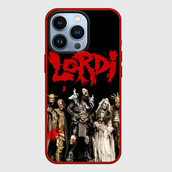 Чехол для iPhone 13 Pro LORDI, цвет: 3D-красный