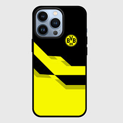 Чехол для iPhone 13 Pro BVB FC: Yellow style, цвет: 3D-черный