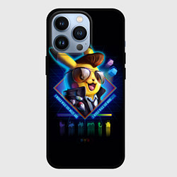 Чехол для iPhone 13 Pro Retro Pikachu, цвет: 3D-черный