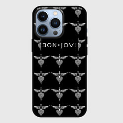 Чехол для iPhone 13 Pro Bon Jovi, цвет: 3D-черный