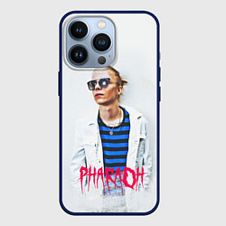 Чехол для iPhone 13 Pro Pharaoh: White side, цвет: 3D-тёмно-синий