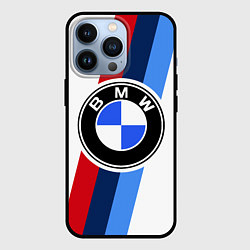 Чехол для iPhone 13 Pro BMW M: White Sport, цвет: 3D-черный