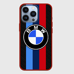 Чехол для iPhone 13 Pro BMW SPORT, цвет: 3D-красный