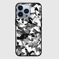 Чехол для iPhone 13 Pro Городской серый камуфляж, цвет: 3D-черный