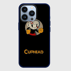 Чехол для iPhone 13 Pro Cuphead: Black Mugman, цвет: 3D-тёмно-синий